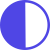 ícono de un círculo de dos colores